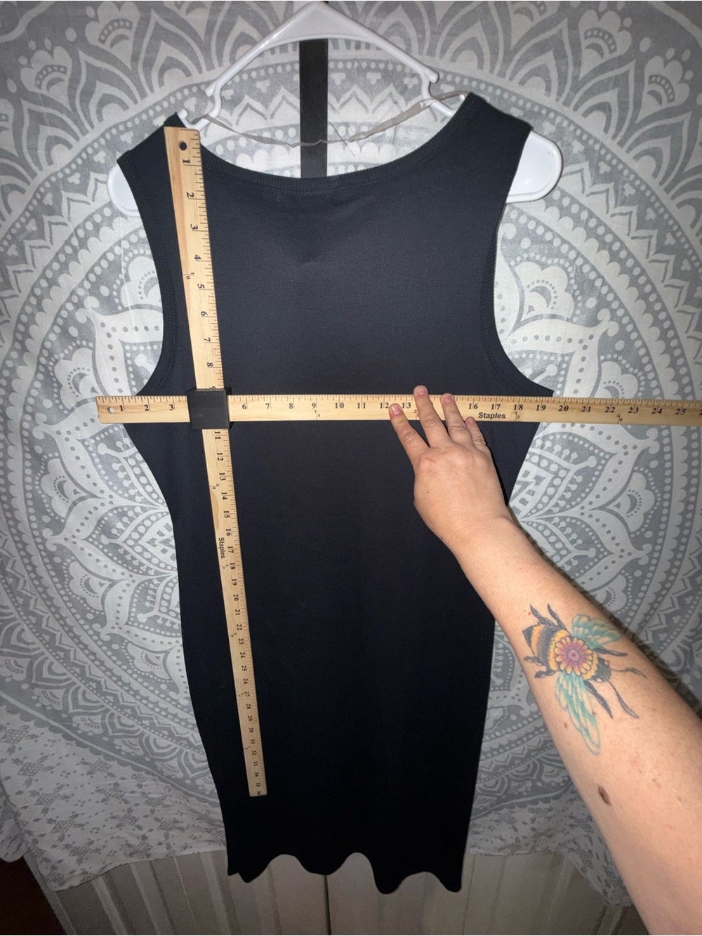 just be Black Sleeveless Midi Shift Dress - Picture 3 of 4